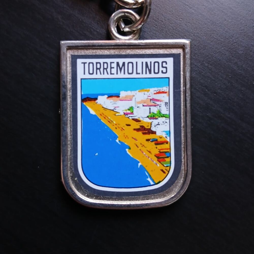Torremolinos Keychain Mediterranean resort in Spain Costa del Sol